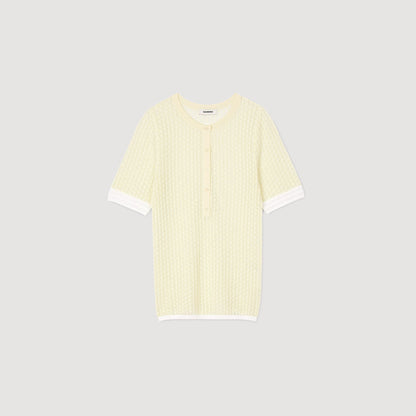 Sandro Short-sleeved sweater Light Yellow