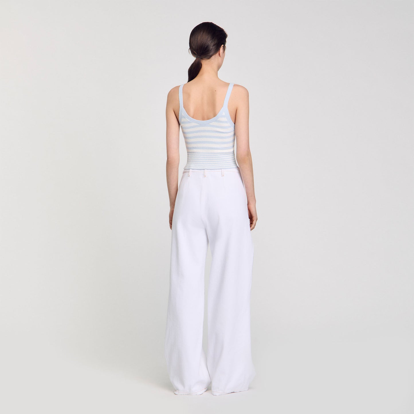 Sandro Knit vest top Sky Blue