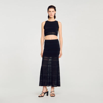 Sandro Sleeveless top Black