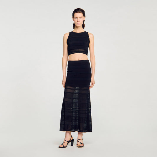 Sandro Sleeveless top Black