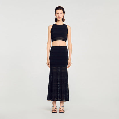 Sandro Sleeveless top Black