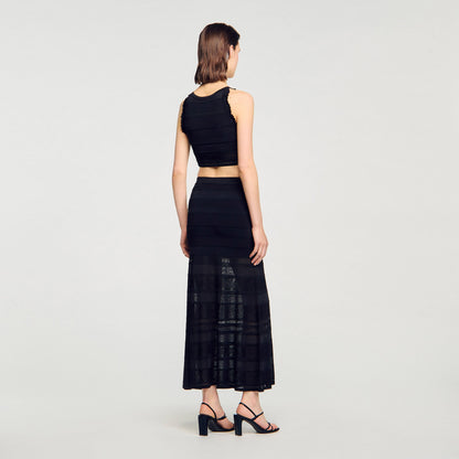 Sandro Sleeveless top Black