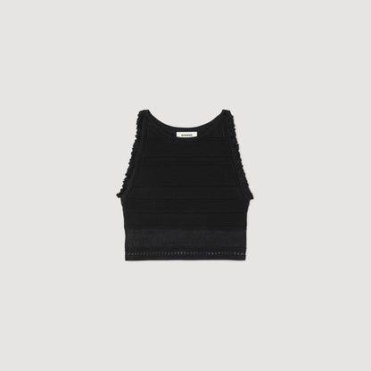 Sandro Sleeveless top Black