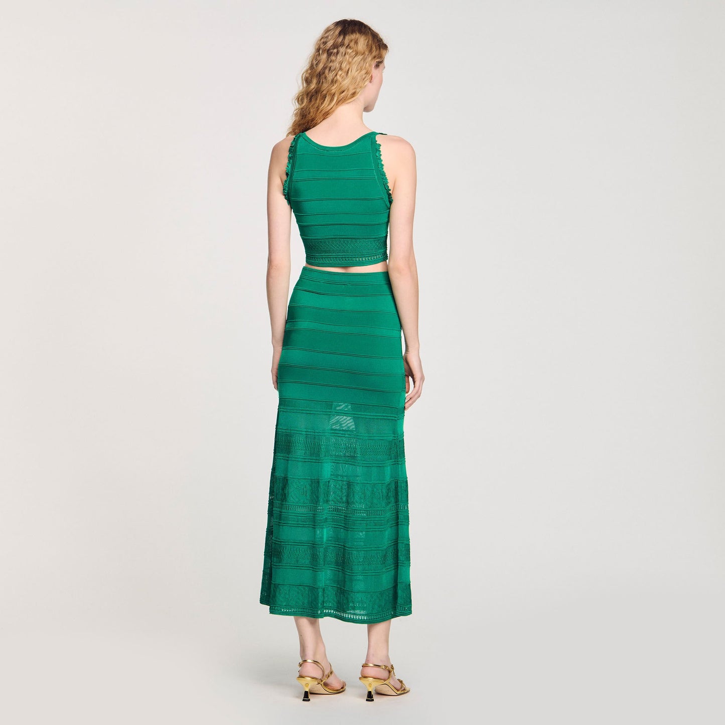 Sandro Sleeveless top Emeuraude Green