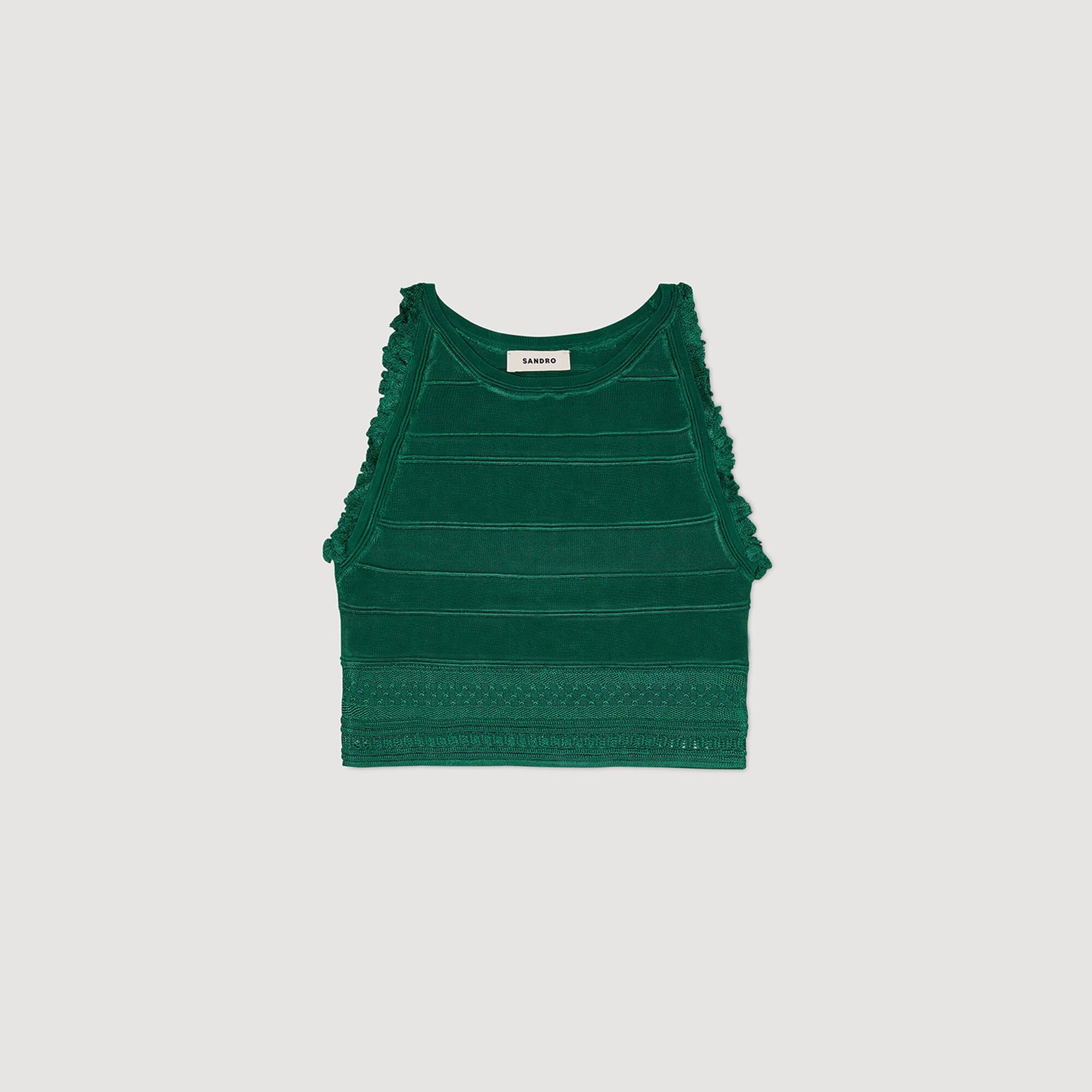 Sandro Sleeveless top Emeuraude Green