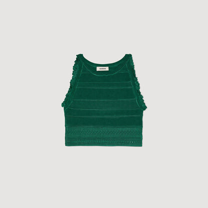 Sandro Sleeveless top Emeuraude Green