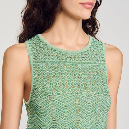 Sandro Decorative knit top Mint