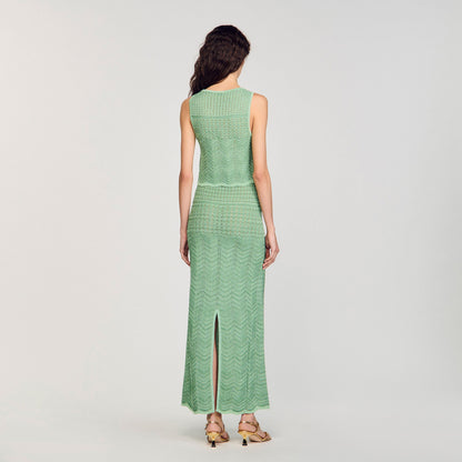Sandro Decorative knit top Mint