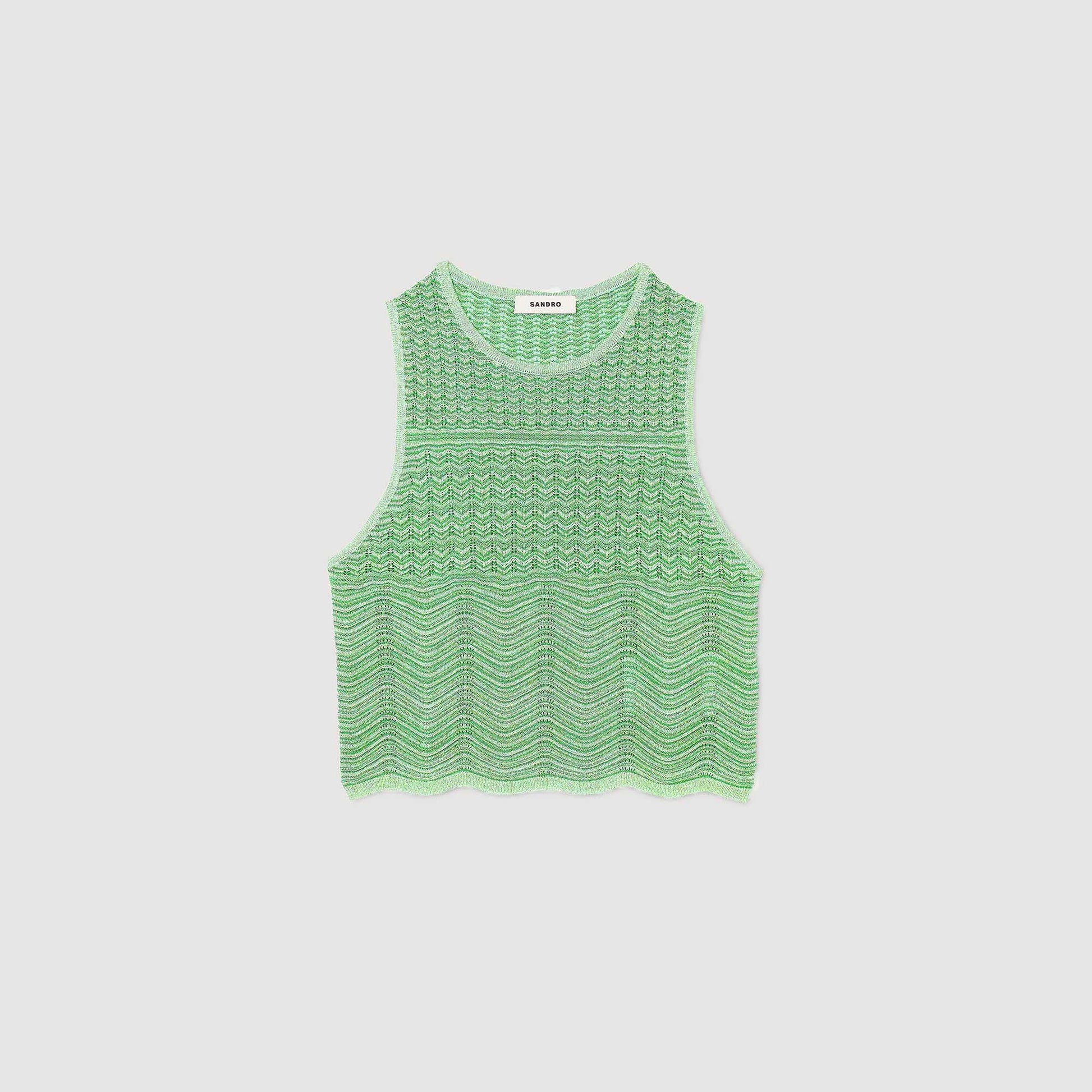Sandro Decorative knit top Mint