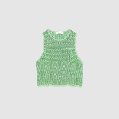 Sandro Decorative knit top Mint