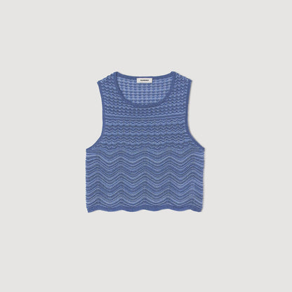 Sandro Glitter knit sweater Royal Blue