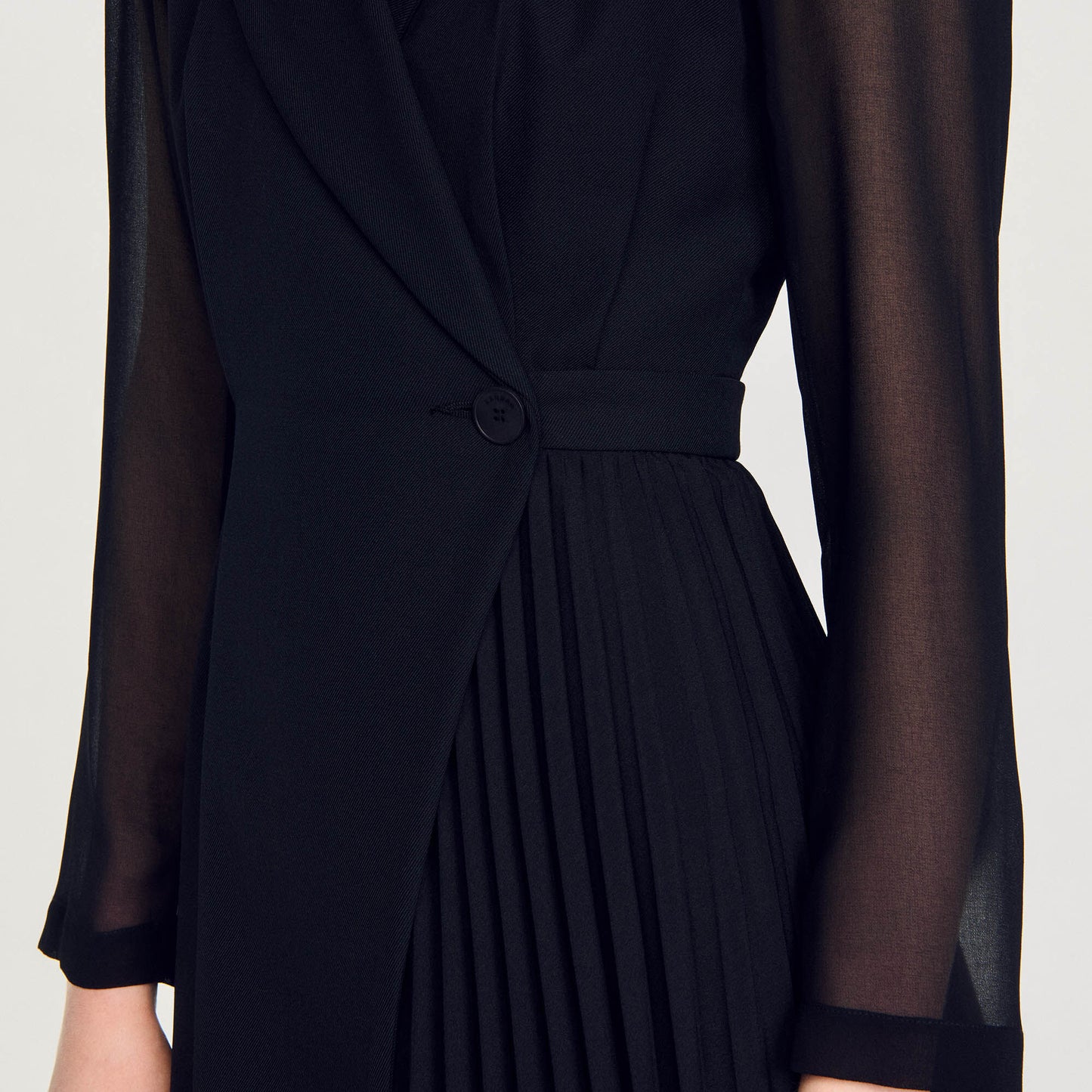Sandro Wraparound dress Black