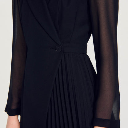 Sandro Wraparound dress Black