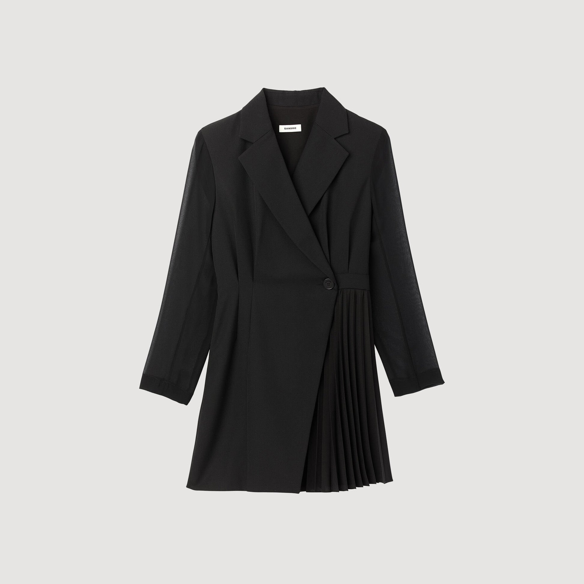 Sandro Wraparound dress Black