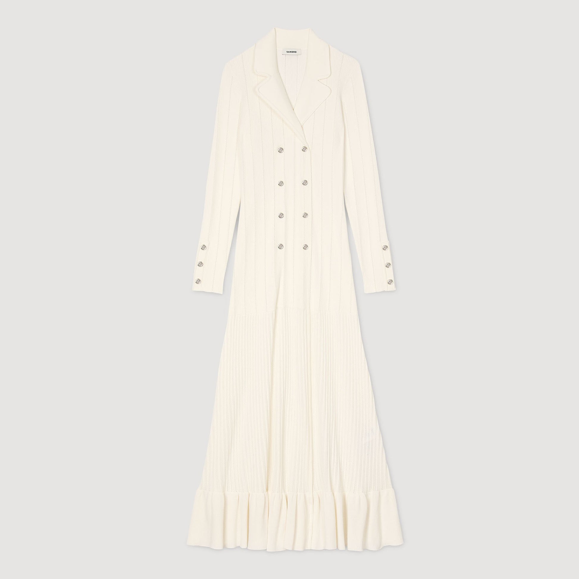 Sandro Knit maxi dress Ecru
