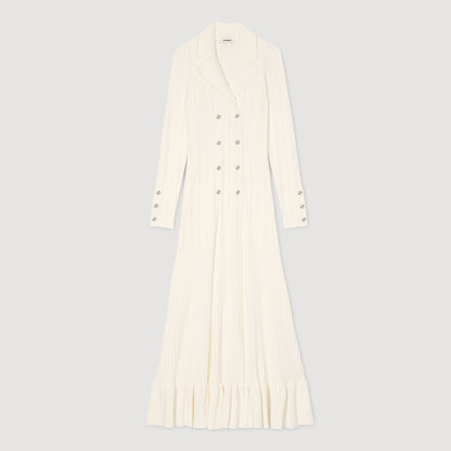 Sandro Knit maxi dress Ecru