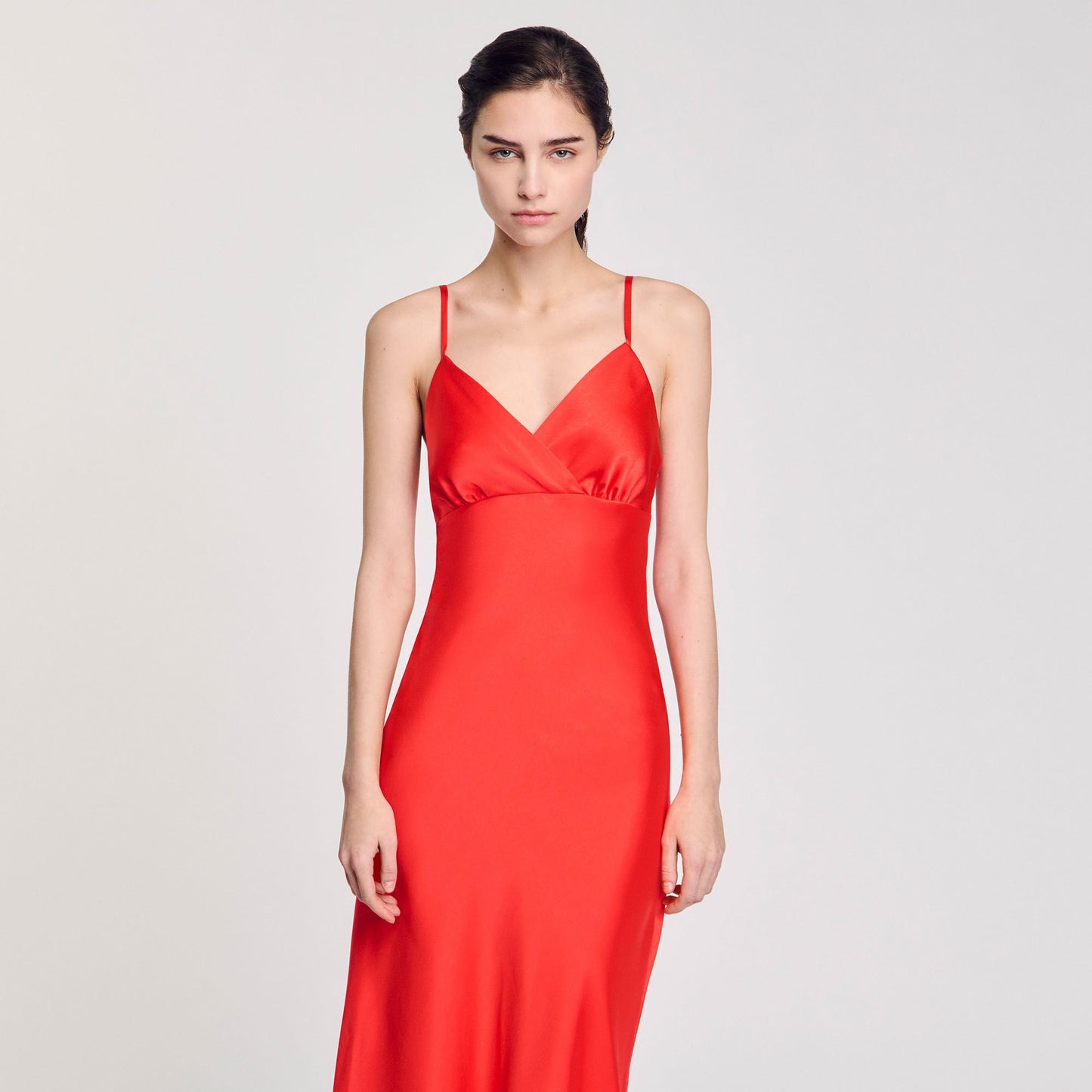 Sandro Flowy dress with straps Poppy
