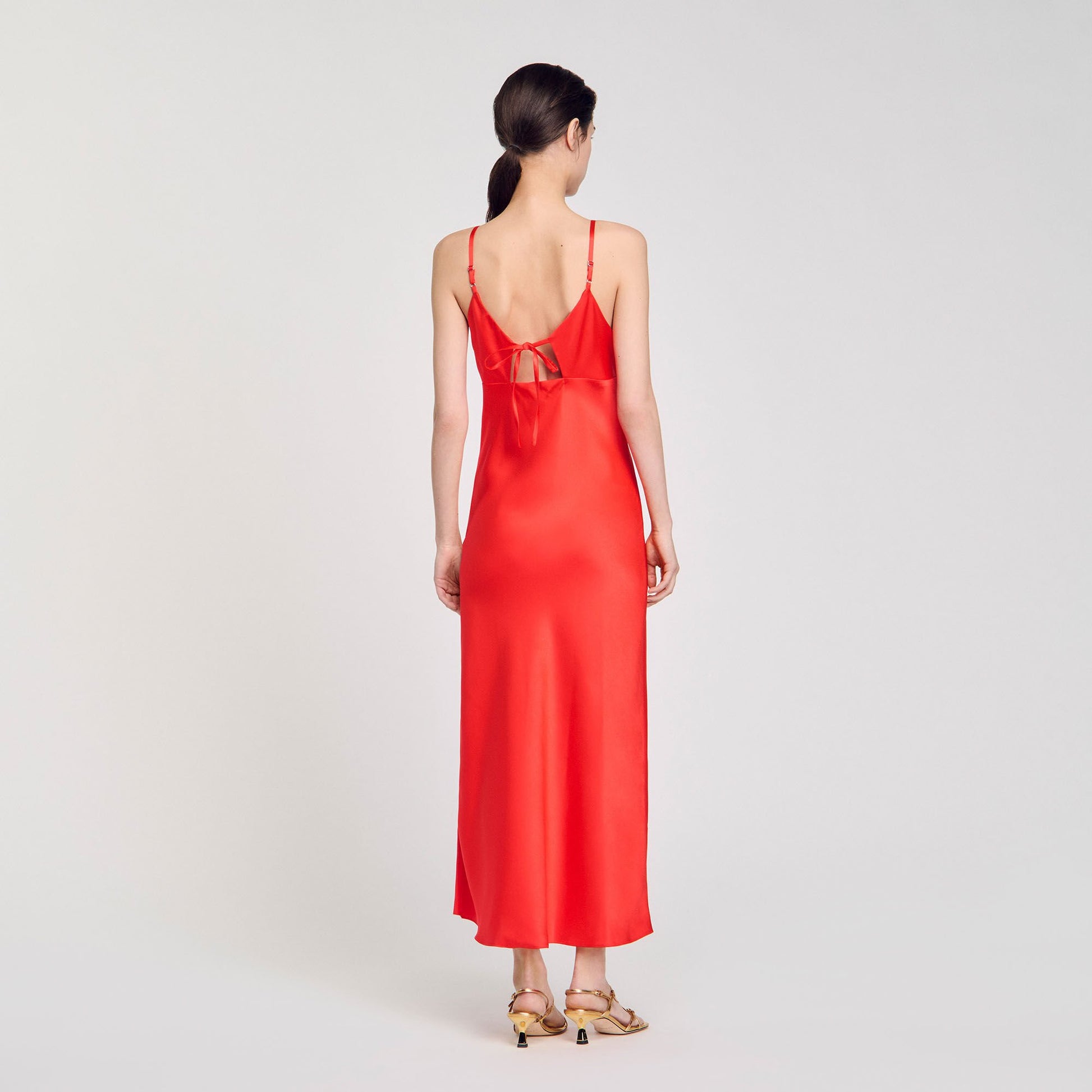 Sandro Flowy dress with straps Poppy