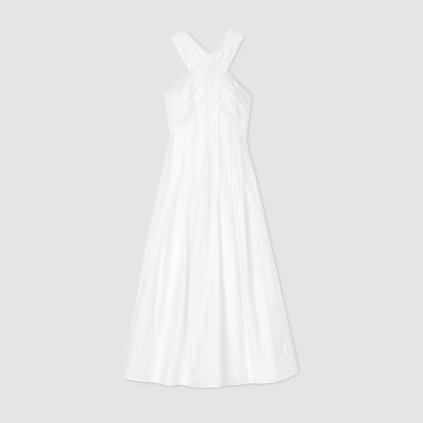 Sandro Wrap maxi dress White