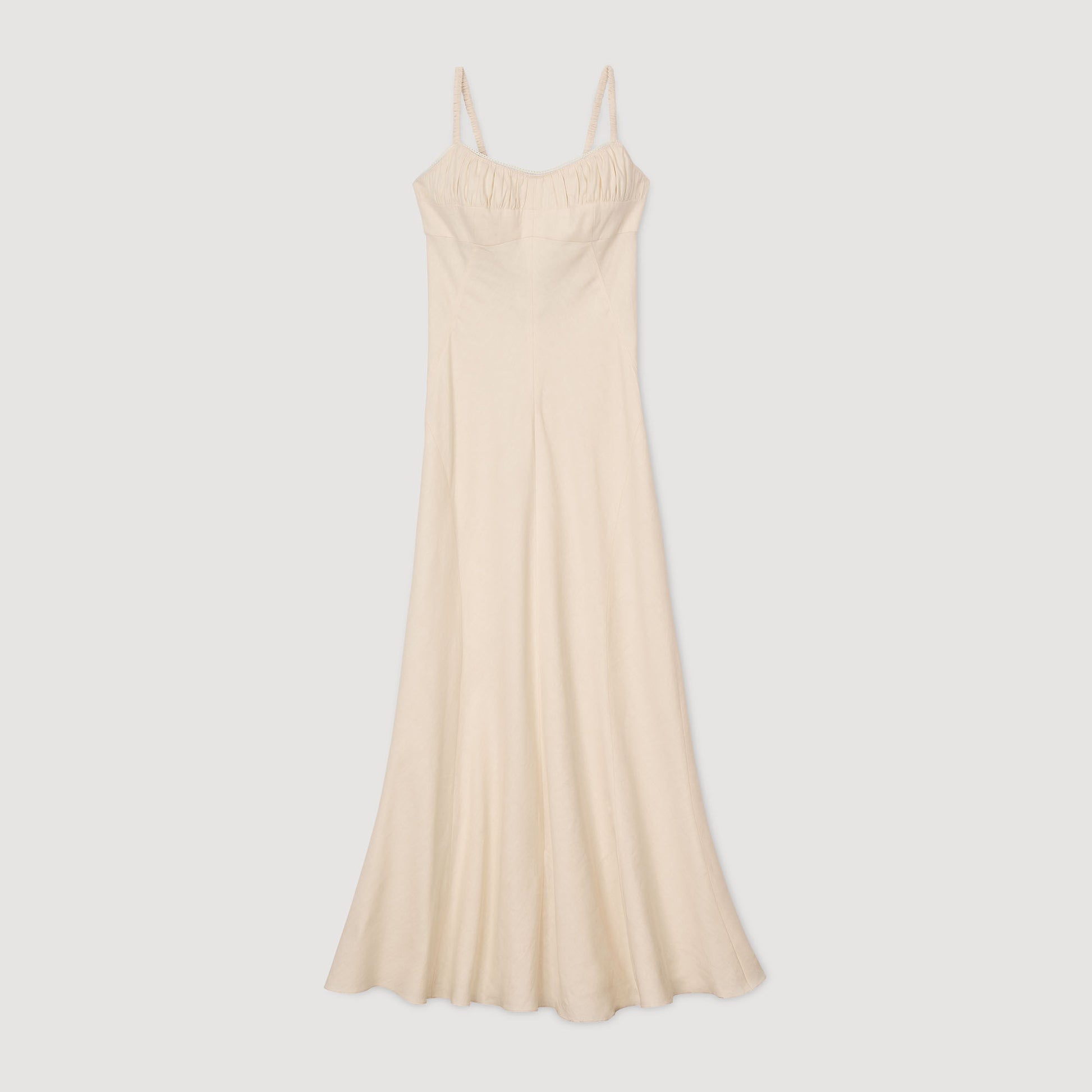 Sandro Maxi dress with straps Ecru
