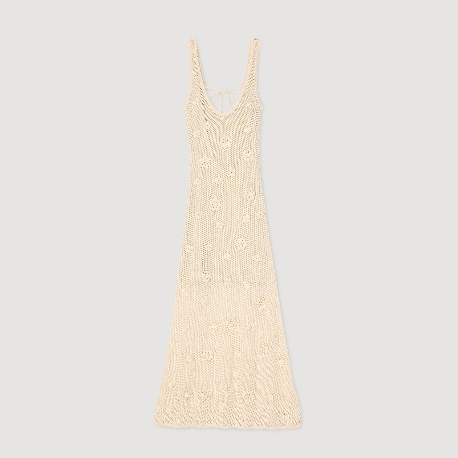 Sandro Knit maxi dress Ecru
