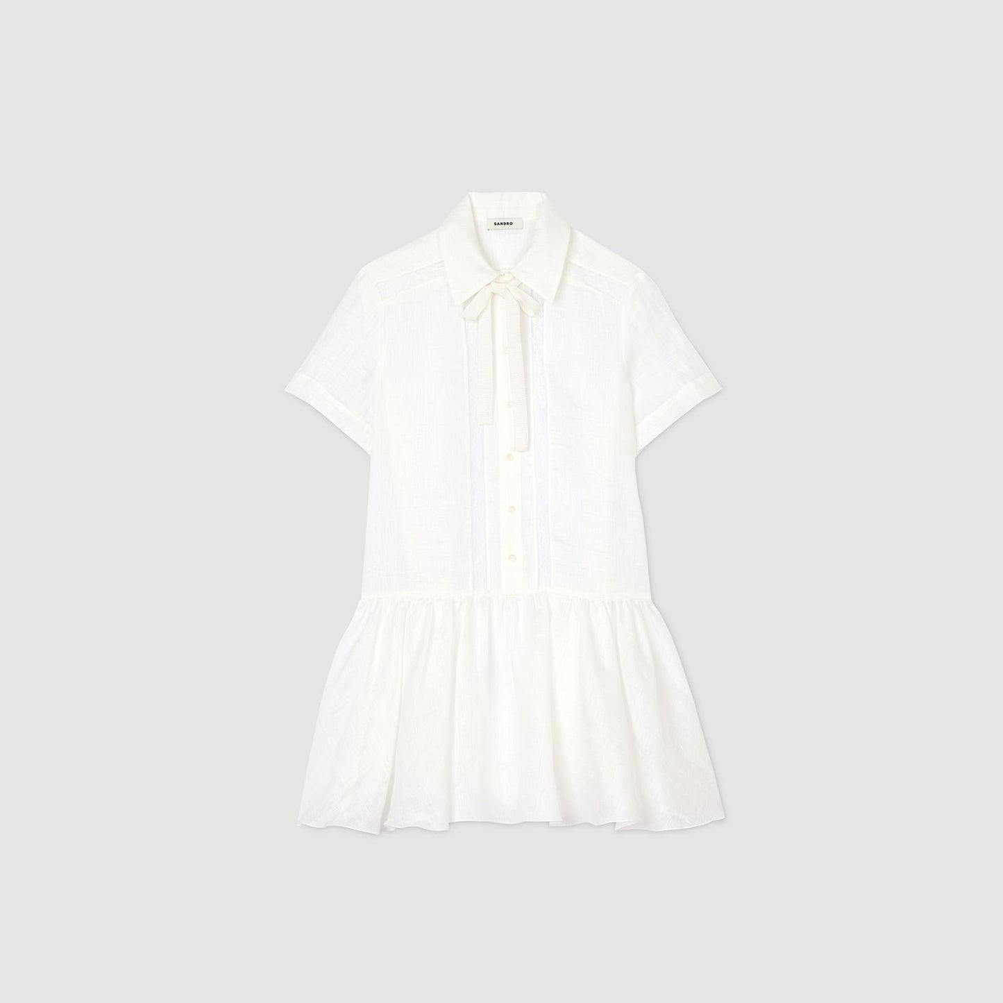Sandro Mini dress with lace details White