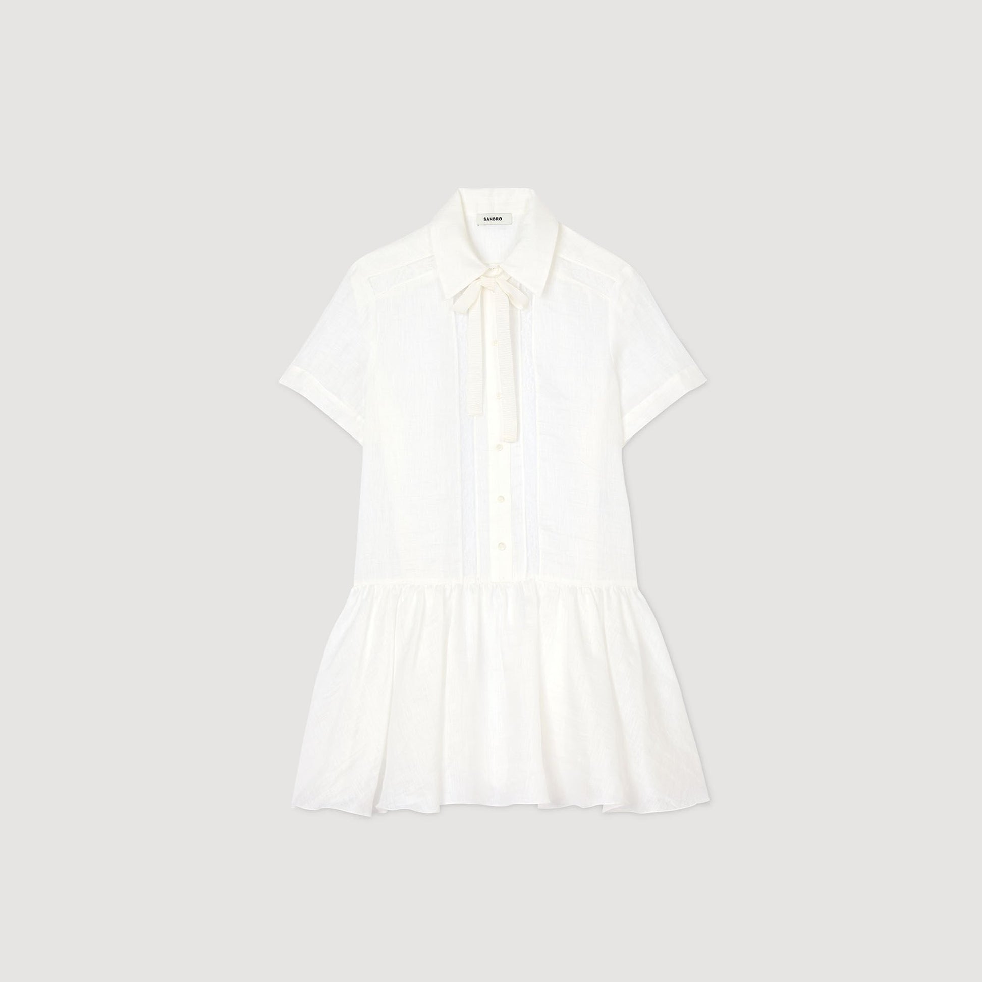 Sandro Mini dress with lace details White