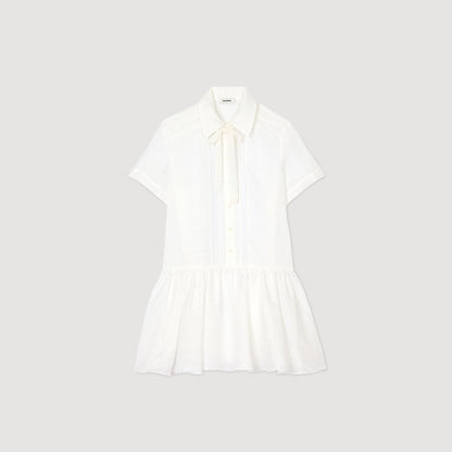 Sandro Mini dress with lace details White