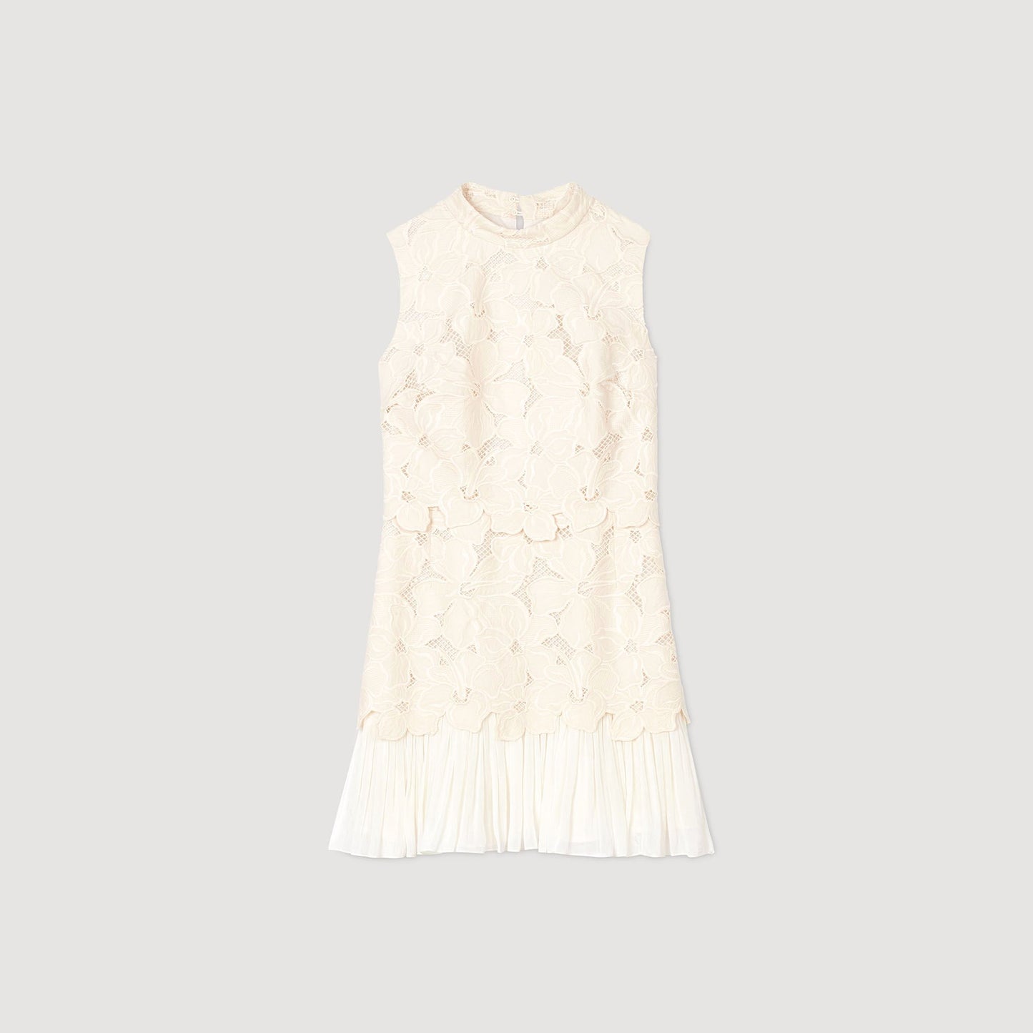Sandro Mini guipure dress Ecru