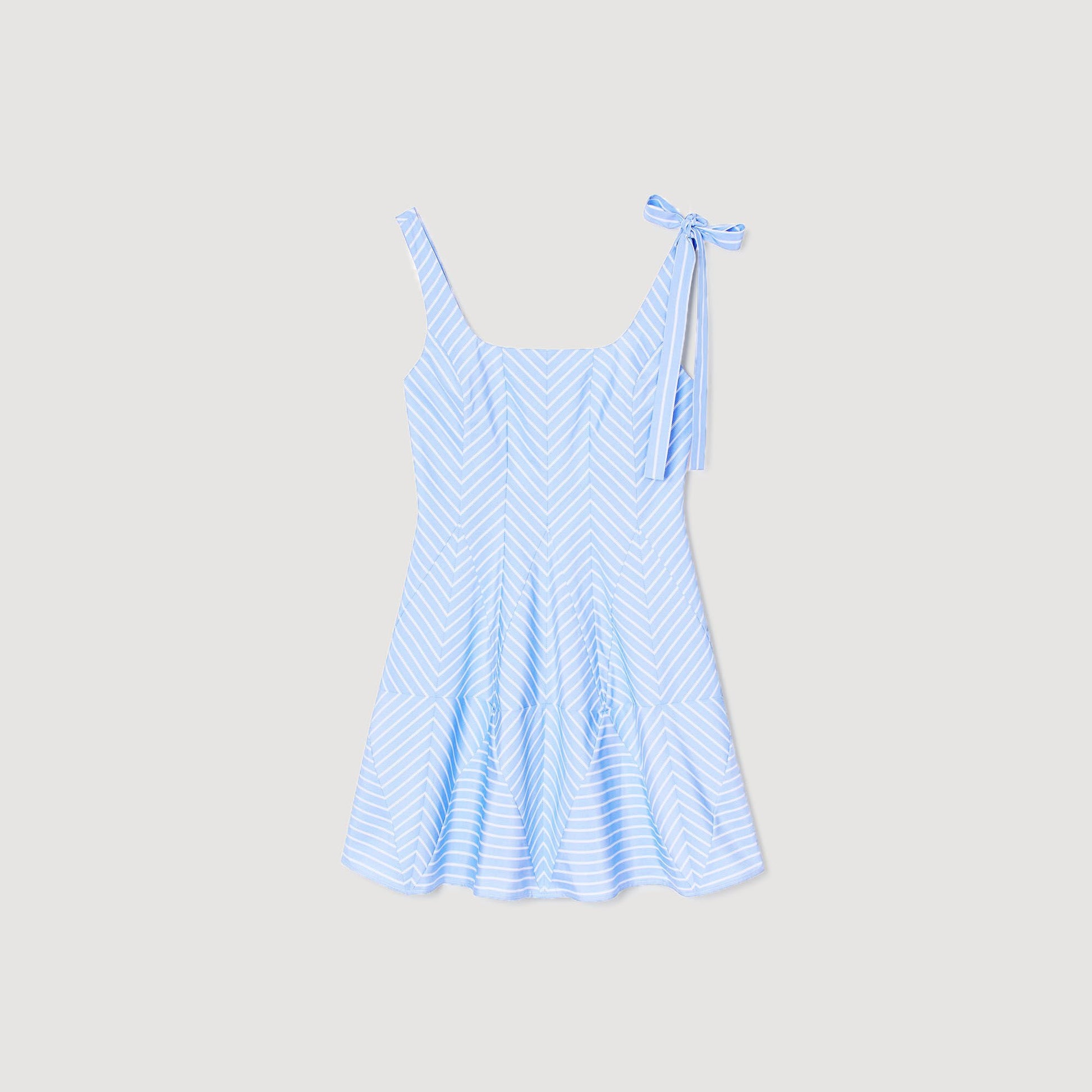 Sandro Mini striped dress Blu / White