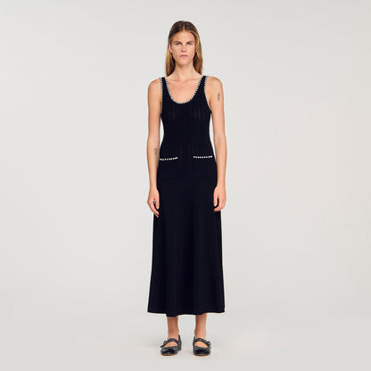Sandro Beaded dress Black