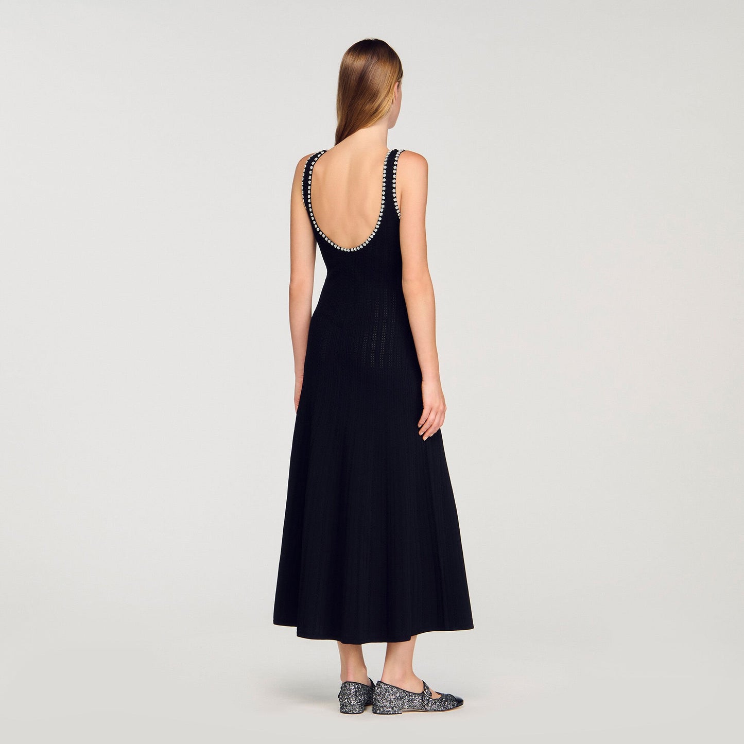 Sandro Beaded dress Black