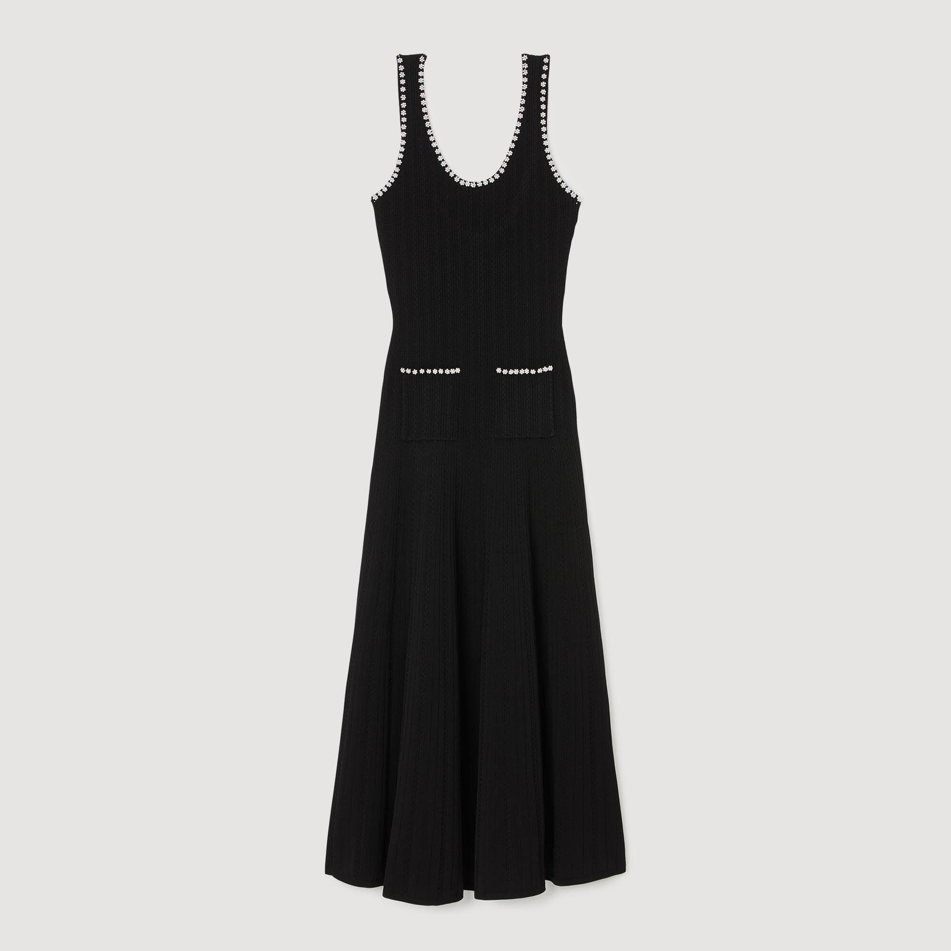Sandro Beaded dress Black