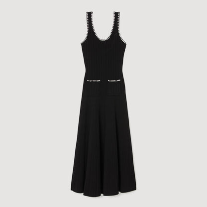 Sandro Beaded dress Black
