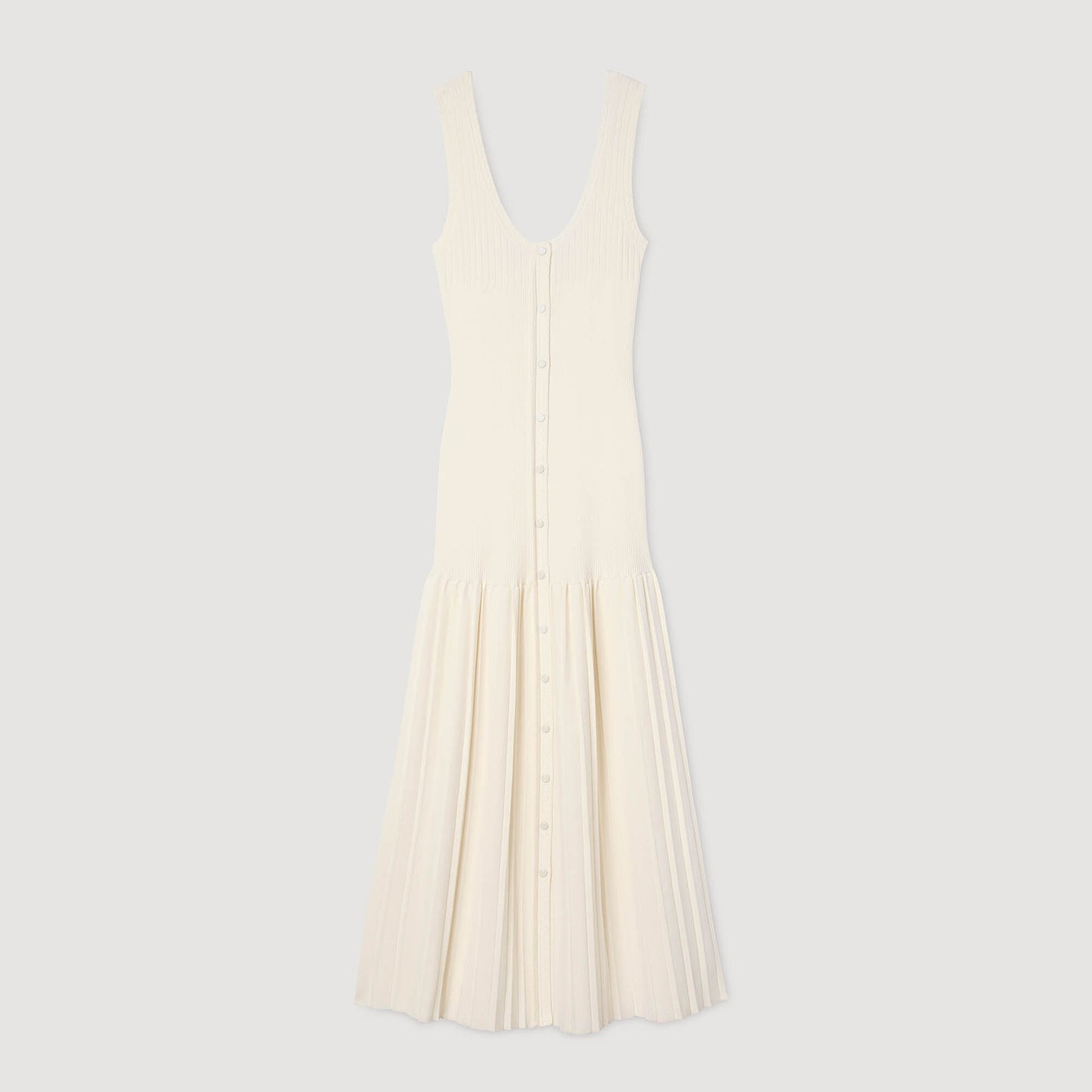 Sandro Knit maxi dress Ecru