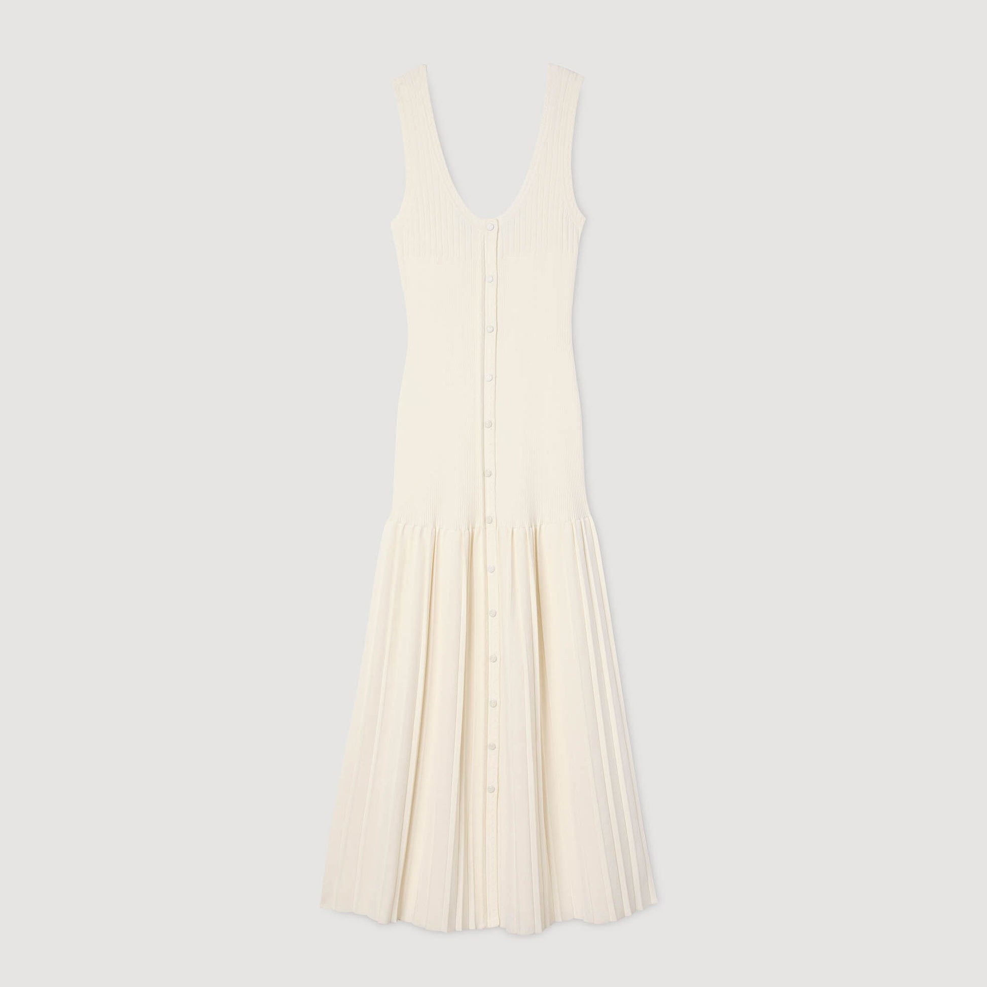 Sandro Knit maxi dress Ecru