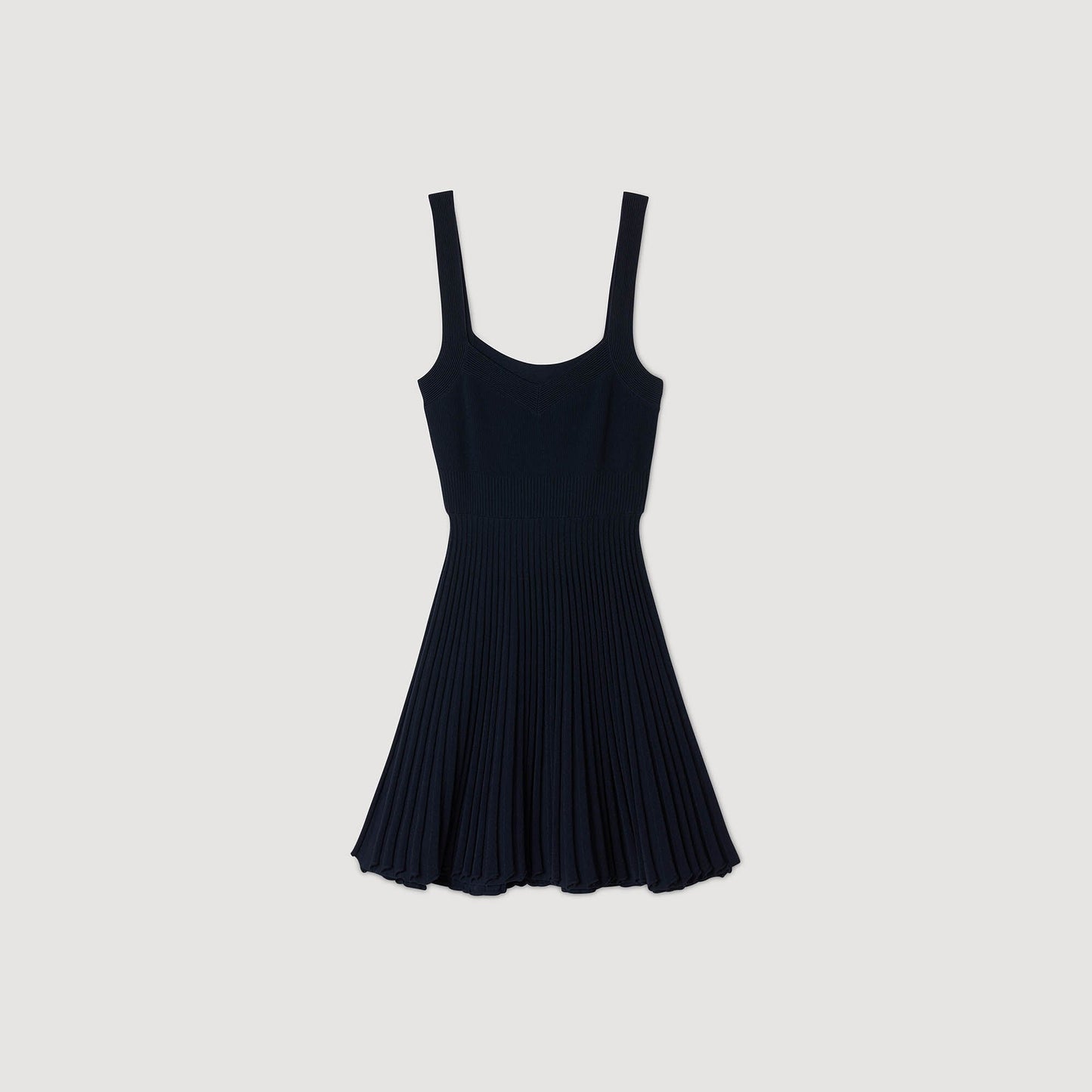 Sandro Mini knit dress Navy Blue