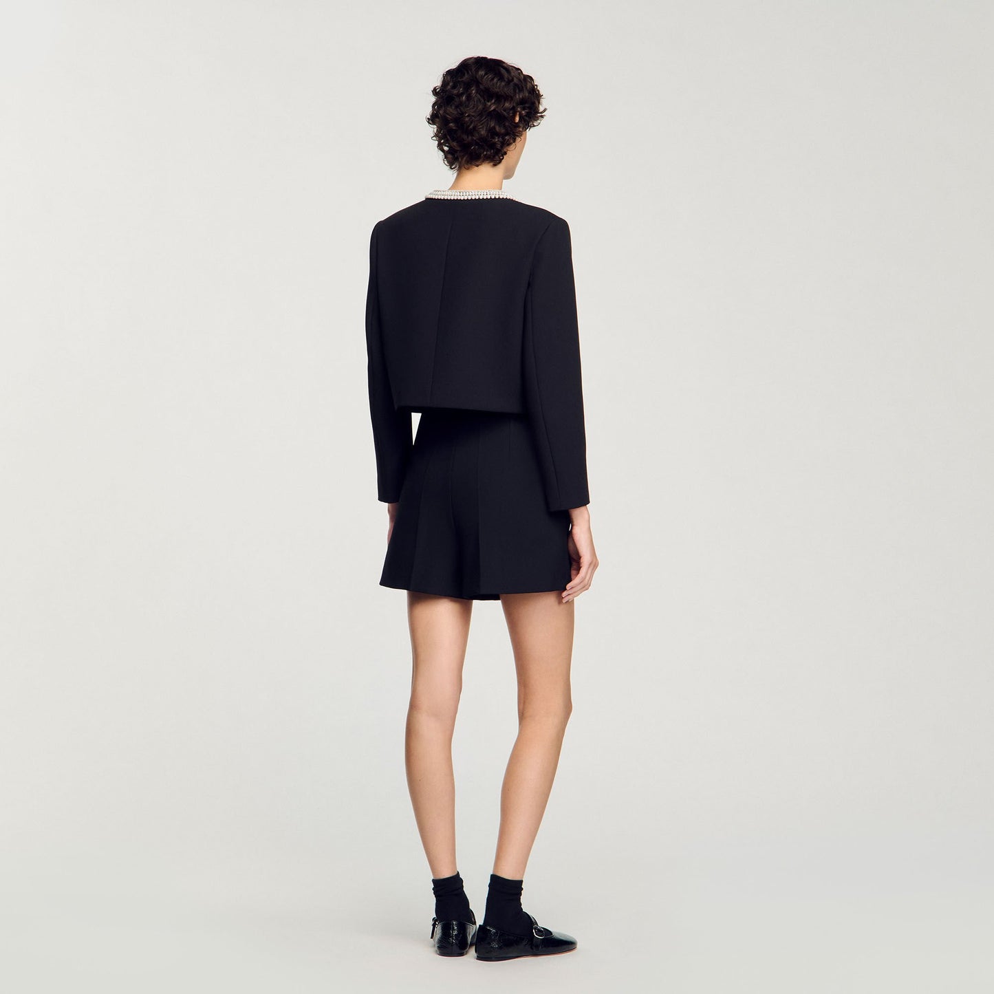 Sandro High-waisted shorts Black
