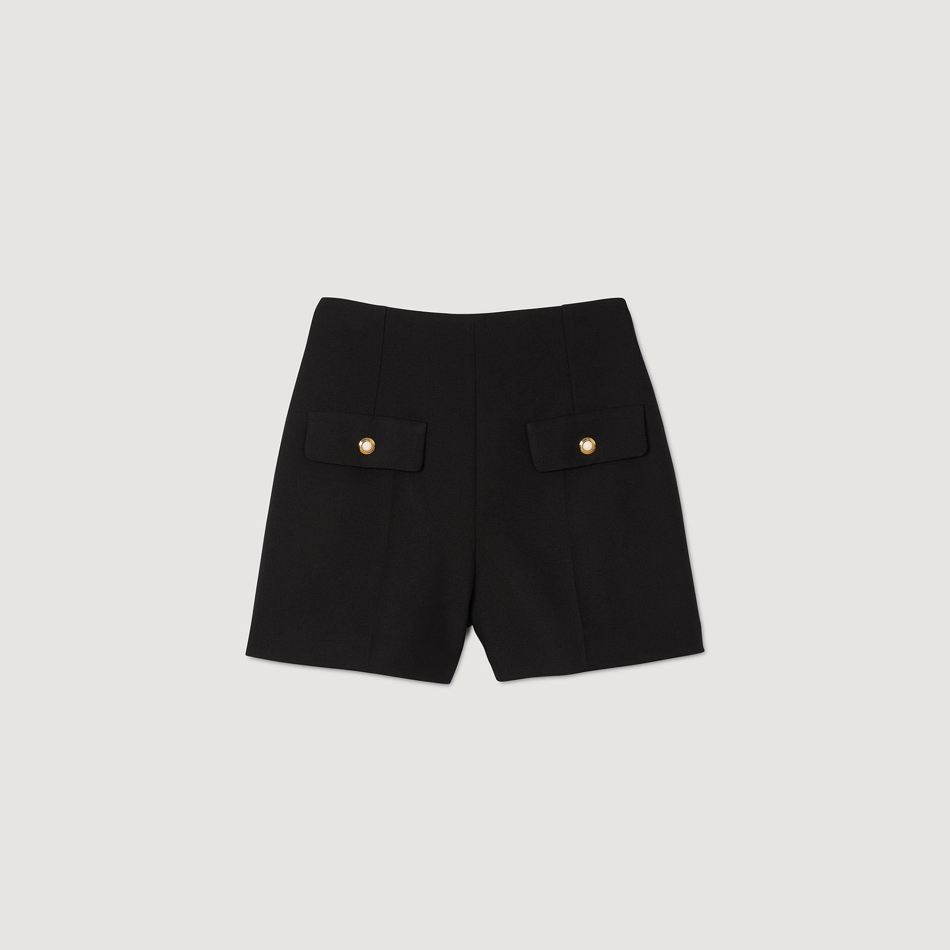 Sandro High-waisted shorts Black