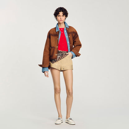 Sandro Carpenter shorts Beige
