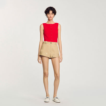 Sandro Carpenter shorts Beige