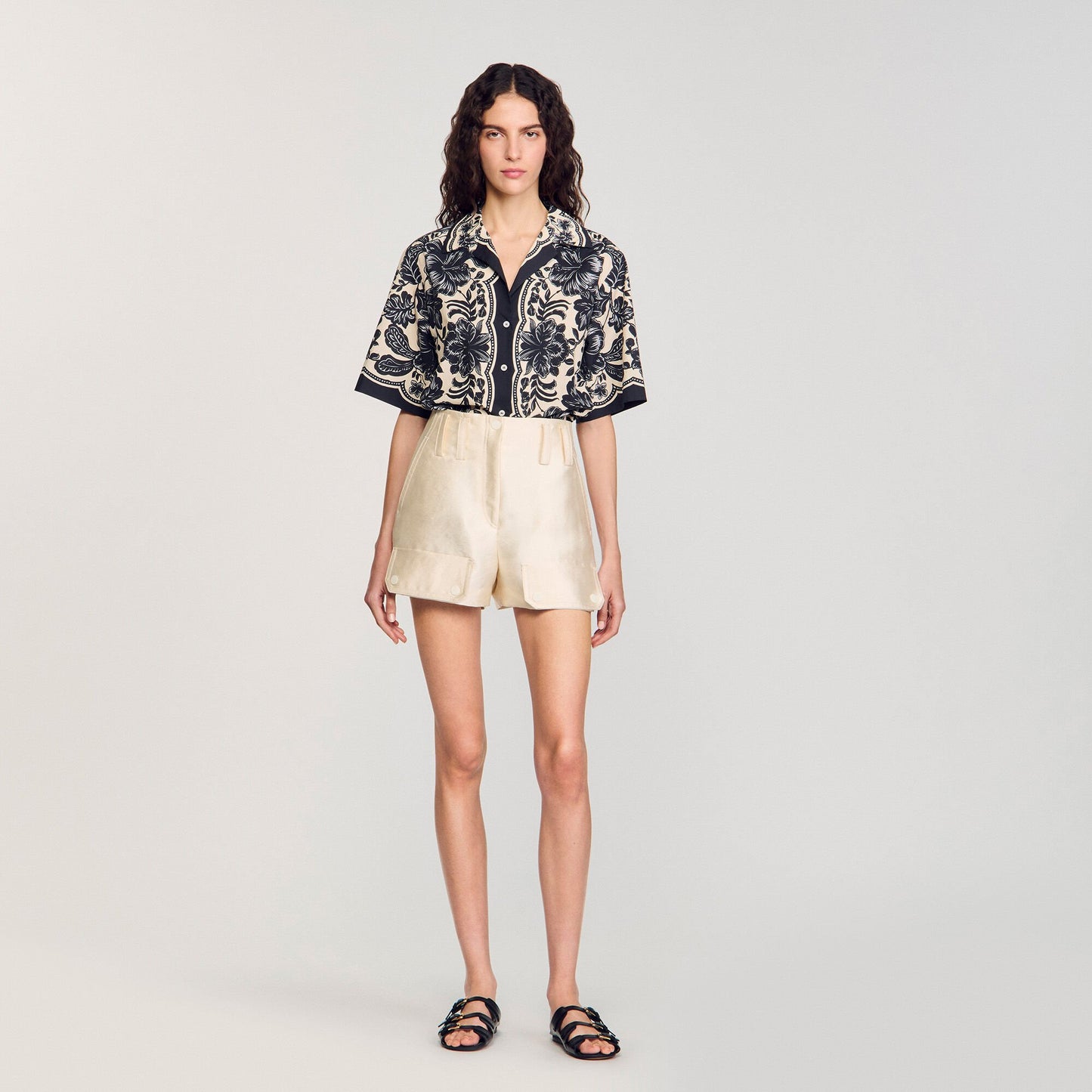 Sandro Cargo shorts Ecru