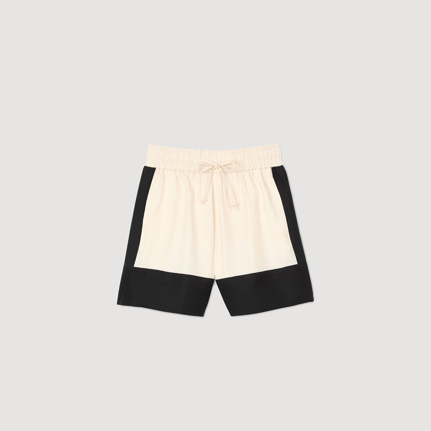 Sandro Two-tone shorts Ecru