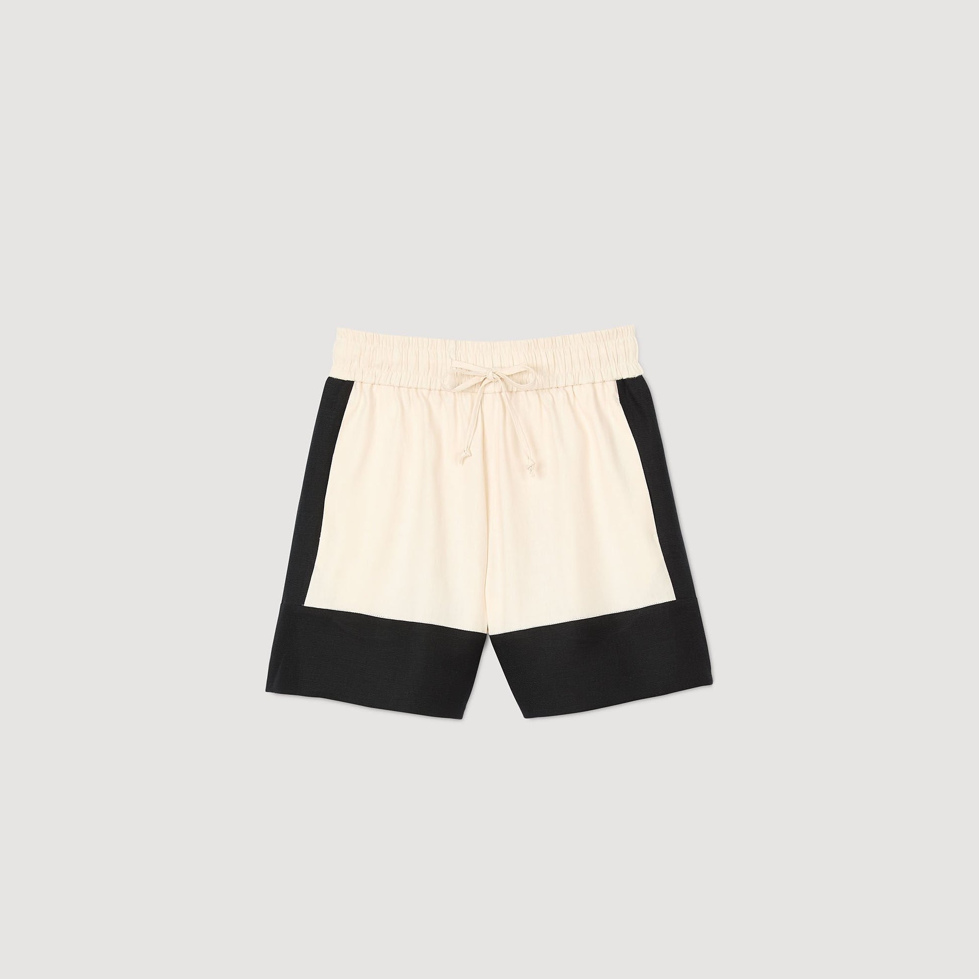 Sandro Two-tone shorts Ecru