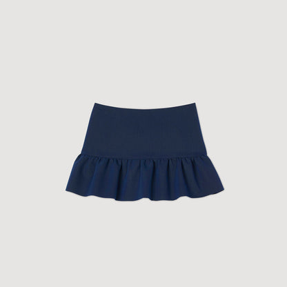 Sandro Flounced shorts Navy Blue