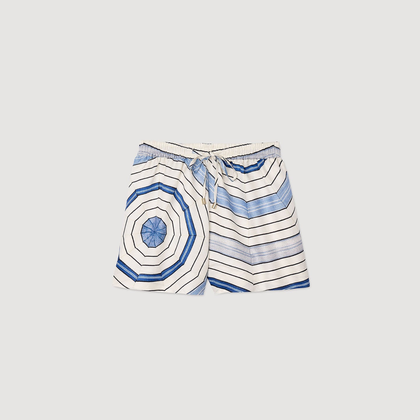 Sandro Spiral-motif shorts Sky Blue