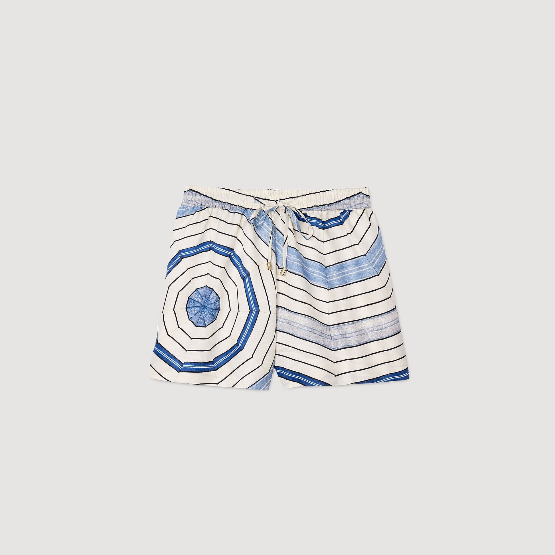 Sandro Spiral-motif shorts Sky Blue