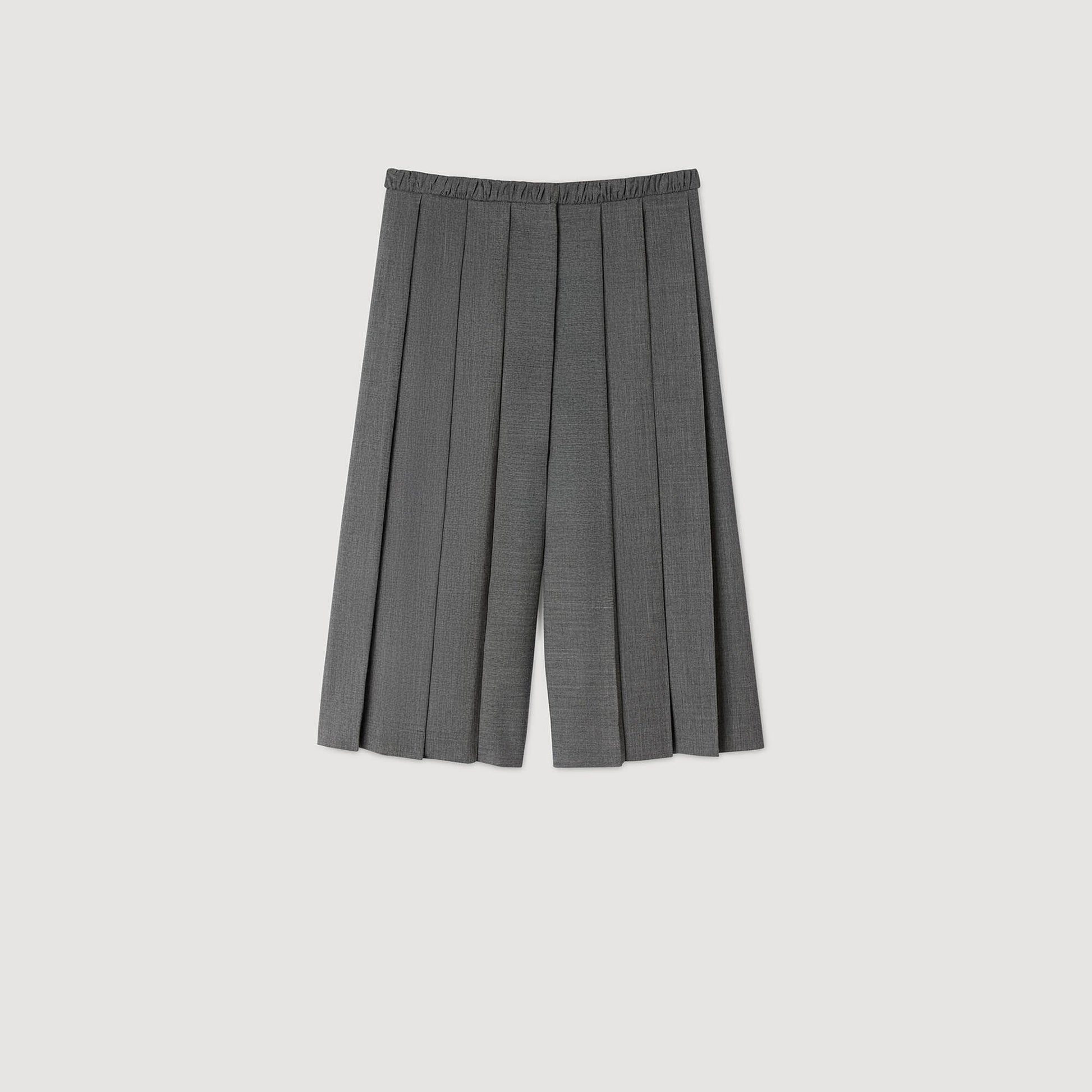 Sandro Pleated long shorts Grey