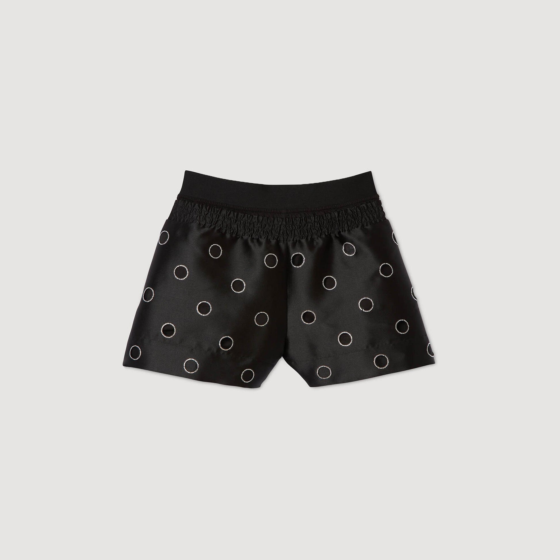 Sandro Rhinestone shorts Black