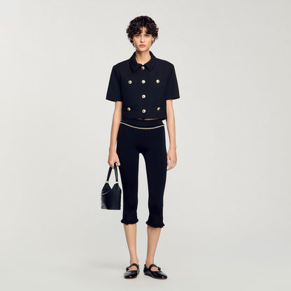 Sandro Short-sleeved jacket Black